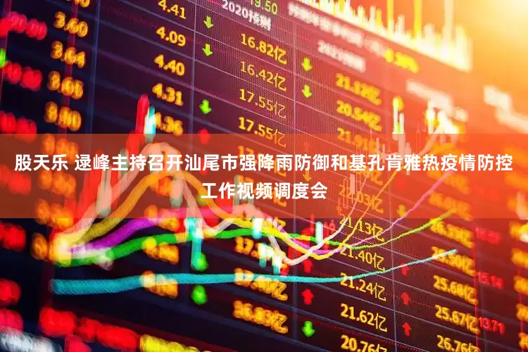 股天乐 逯峰主持召开汕尾市强降雨防御和基孔肯雅热疫情防控工作视频调度会